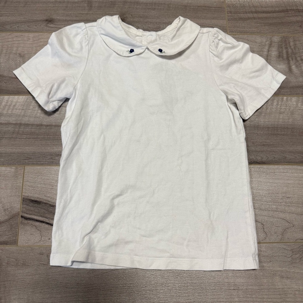 5/$50+FS Size 6 Janie and Jack White Short Sleeve Tee